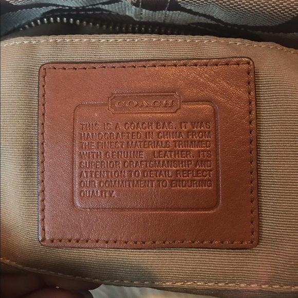 Vintage Coach Monogram Tan Convertible Mini Bag - Picture 8 of 8